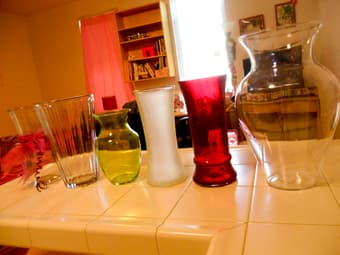 Medium to Large Glass Flower Vases - $1 for one $5 for all 2