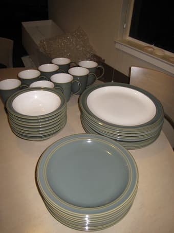 Dinnerware Set (Plates, Cups, Bowls), 16-piece Set for $30 1