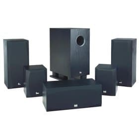 Onkyo Home Theater Speakers and 2 speaker stands 1