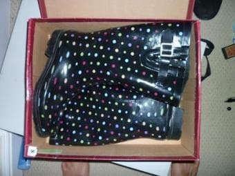 Women's rain boots size 8 for $5 1