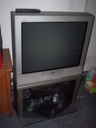 30 Inch Flat Screen Sony TV w/ Stand: $50 1