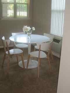 Household items: Queen Bed/ Table/ 4 chairs/ Crib/ Kitchen Contents 2