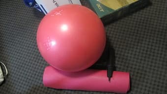 moving sale- hair dryer, yoga mat + ball+ air pump, laptop table 2