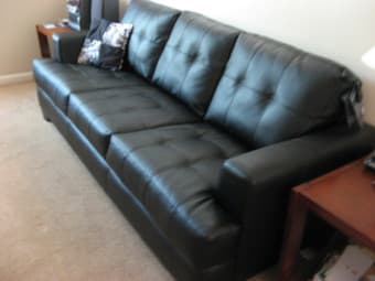 Beautiful leather sofa - $350 2