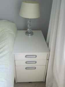 $60--File Cabinets-Cream and Dark Brown 3