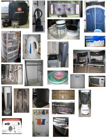 Moving Sale! file case, airbed, dresser, kitchen stuffs, microwave... 1