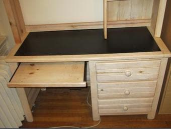 Desk, bookshelf, cabinet 2