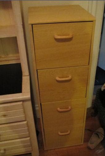 Desk, bookshelf, cabinet 3