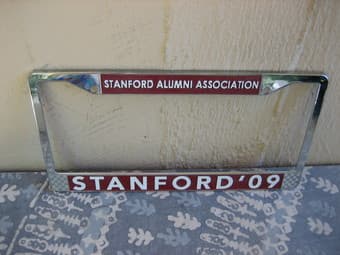 Stanford Licence plate frame 1