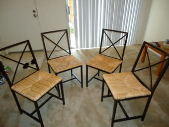 4 dining chairs-$40 1