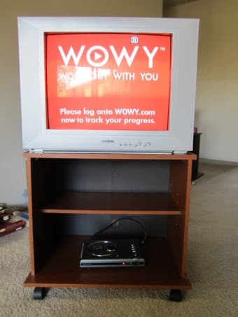23" Insignia TV + TV Stand with wheels in good condition--$15 (MV) 2