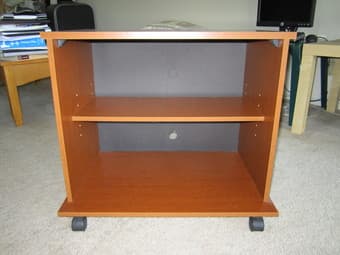 23" Insignia TV + TV Stand with wheels in good condition--$15 (MV) 3