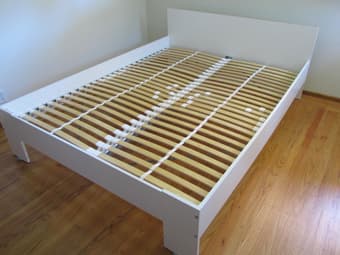 Queen Bed Frame & Base IKEA *top condition* - $90 1