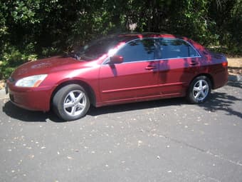 2005 Red Honda Accord 4DR EX 2