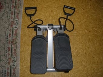 Exercise bike and a small stepper 3