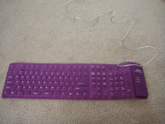 Purple Silicone Keyboard, $7 1