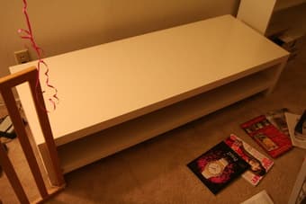 Moving Sale: Nightstand + TV Stand + Laundry Bag + Mattress 2