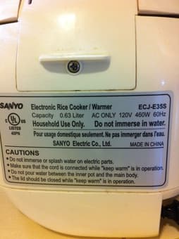 Sanyo Rice Cooker - $50 3