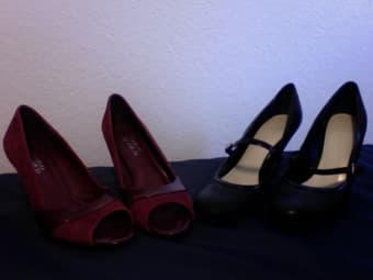 2 pairs of high heels, size 7, $10 for set 1
