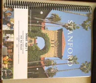 MS&E 252 course reader 1