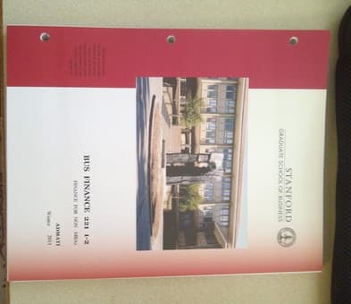 MS&E 245G / FIN 221 course reader available 1