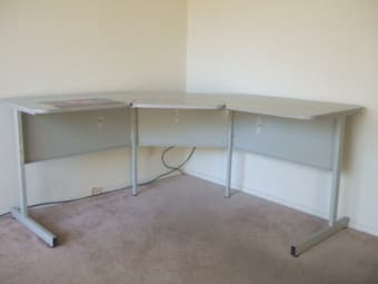 L-shaple computer desk is free 1