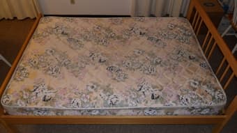 Full/Double Bed $100: Mattress + Wooden Frame + Slats (San Francisco) 3