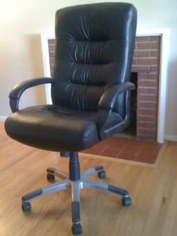 Office char, Ikea Chair, microwave, TV, DVD player, Bed 2