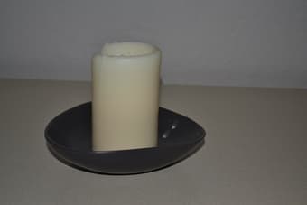 IKEA candleholder with candle 1