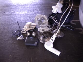 headphone, powerless phone, speakers, CD player,  table lamp $5~10/ea 1