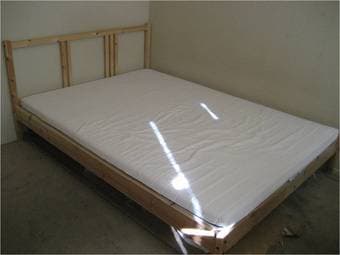 Ikea Full Size Bed+Table with two Chairs on sale 1
