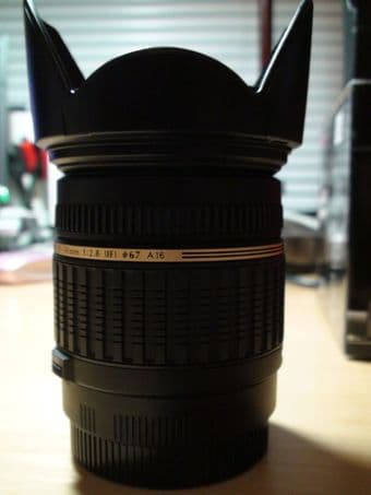 Canon Xsi Rebel (450D) with Tamron 17-50 mm f/2.8 lens AF 1