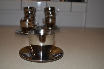 IKEA 8 coffee cups with saucer 3