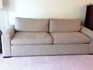 Queen Sleeper Sofa, $1550 (+ ottoman for extra $250) - $1550 (santa cl 1