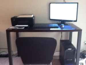 Work/Computer Desk, $120 - chair $50 (santa clara) 1
