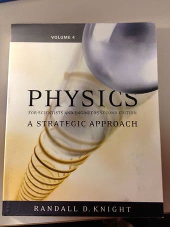 PHYSICS 43 -- Knight vol. 4 -- 2nd edition -- GREAT condition $80 1