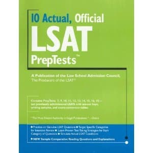 3 Official LSAT PrepTest Books, $50 2